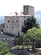 La tour de l'ancien château et la porte haute.