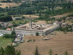 Vue de l'abbaye du Sant-Esprit, à Sulmona