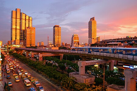 Bangkok sunset, by Diliff
