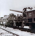 White Army armoured train "United Russia" on its way towards the city, June 1919