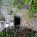 Second murder hole leading down to the entrance onto the first floor