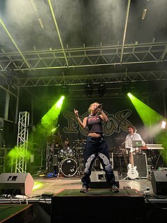 Claudia Bouvette performing at Focus Festival in September 2023