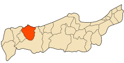 Location of Gouraya within Tipaza Province
