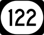 Iowa Highway 122 marker