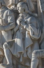 Statue in Lisbon of Gaspar Corte-Real