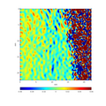 Map of XX component of strain tensor