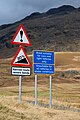 Image 46Warning signs at Hardknott Pass (from North West England)