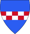 Incorrect version of the Coat of Arms of the House of Hauteville (fess instead of bend)