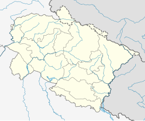 Map showing the location of Naina Devi Himalayan Bird Conservation Reserve