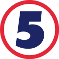 Kanal 5 second logo from 2000 to 2024