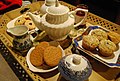 Image 72Tea, biscuits, jam and cakes. Tea is the most popular beverage in the UK. (from Culture of the United Kingdom)