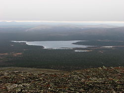 Luirojärvi nähtynä Sokostin huipulta.