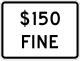 Posted Fines for Speed Limits