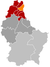 Localização de Heinerscheid em Luxemburgo