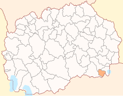 Location of Bogdanci Municipality