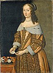 Porträtt av Maria Eufrosyne av Pfalz (1625-1687), grevinna av Pfalz och prinsessa av Sverige. Nationalmuseum.