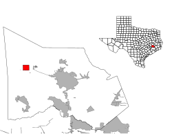 Location of Montgomery, Texas