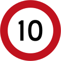 10 km/h speed limit