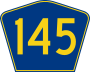 Highway 145 marker
