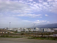 Photo de la nouvelle annexe de l'Université de Blida encore en chantier en 2012, bâtie au niveau d'El Affroun.