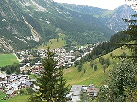 A general view of Pralognan-la-Vanoise