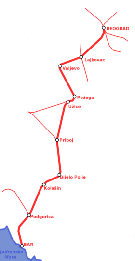 Voir la carte de la ligne.