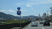 国道53号、国道179号との重複区間 岡山県津山市東新町