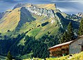 Vue du versant oriental de la montagne.