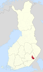 Location of Sääminki in Finland