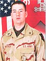 SPC Richard K. Trevithick of 9th Engineer Battalion was killed by a roadside bomb on 14 April 2004 in support of Operation Iraqi Freedom.[27]