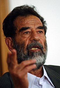 Saddam Hussein, by United States Department of Defense (edited by John O'Neill)