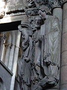 Détail du Portique de la Gloire, Cathédrale de Saint Jacques de Compostelle, Maître Mateo