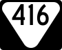 State Route 416 marker
