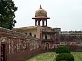 Minaret on the west wall corner of the second level terrace