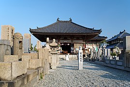 Nebentempel Gansandō, innerhalb des Friedhofes (C), Gansan gewidmet.