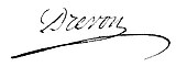 signature de Joseph-Claude Drevon