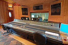 Recording console in Sonic Ranch, Texas