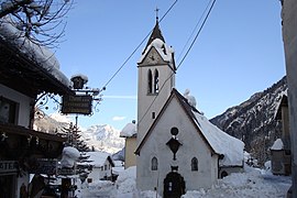 Église San Rocco à Sottoguda.