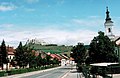 Town center and Spiš Castle above