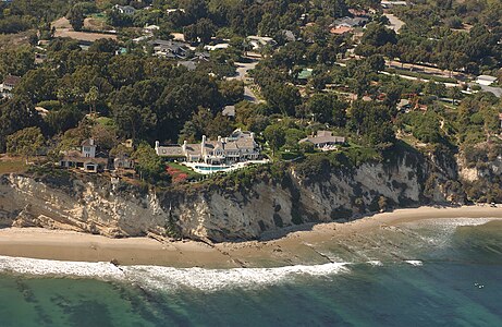 Barbara Streisand's Malibu house at Streisand effect, by Kenneth & Gabrielle Adelman