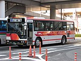 三菱ふそう・エアロスター（南海バスから移籍してきた車両であるが、2020年頃までにすべて引退した）