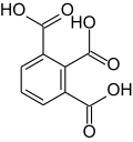 Struktur von 1,2,3-Benzoltricarbonsäure