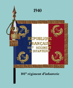 Drapeau modèle de 1940 (avers)