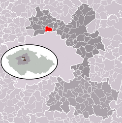 Bořanovice – Mappa