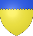 Arms of Walter (Butler (ancient)): Or, a chief indented azure (later adopted as "modern arms" by Thomas Boleyn, 1st Earl of Wiltshire and Ormond (whose maternal grandfather was Thomas Butler, 7th Earl of Ormonde) in lieu of his paternal arms)