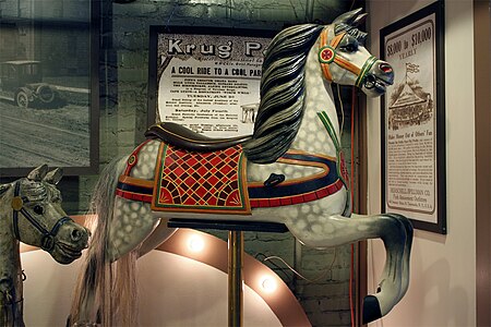 Carousel horse by Allan Herschell Company in the Country Fair style
