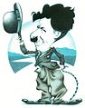 Original caricature of Charlie Chaplin