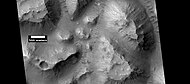 Chaos terrain, as seen by HiRISE under HiWish program. Location is Margaritifer Sinus quadrangle