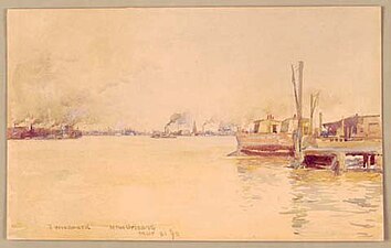 Ellsworth Woodward, New Orleans Skyline, 1893