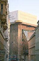 Flakturm at Esterházypark, Vienna by Lawrence Weiner